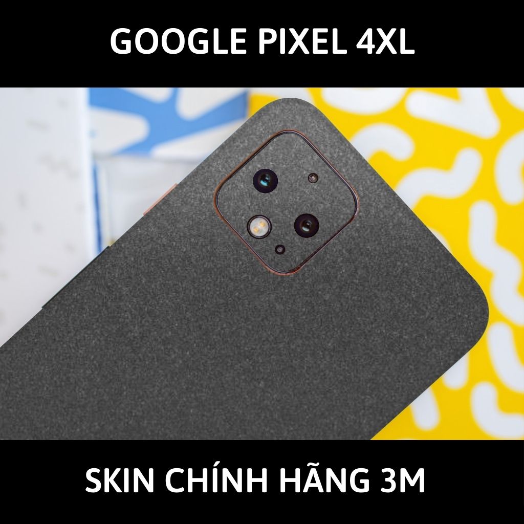 Skin 3m google Pixel 4XL, Pixel 4 full body và camera nhập khẩu chính hãng USA phụ kiện điện thoại huỳnh tân store - Dark Grey - Warp Skin Collection