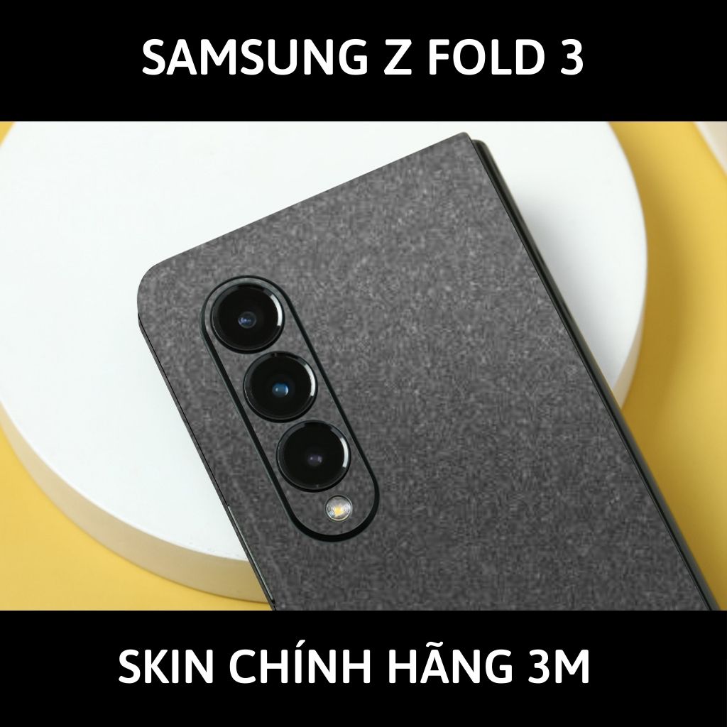 Skin 3m samsung galaxy Z Fold 4, Z Fold 3, Z Fold 2 full body và camera nhập khẩu chính hãng USA phụ kiện điện thoại huỳnh tân store - Dark Grey - Warp Skin Collection