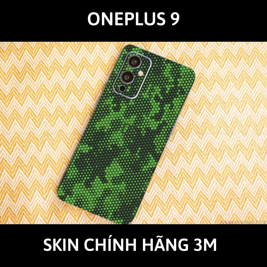 Skin 3m Oneplus 9R, 9 Pro, 9 full body và camera nhập khẩu chính hãng USA phụ kiện điện thoại huỳnh tân store - Mamba Green - Warp Skin Collection