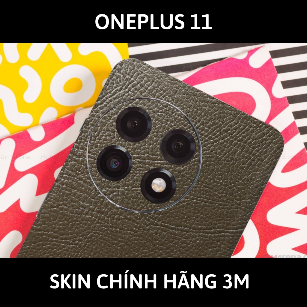 Skin 3m Oneplus 11 full body và camera nhập khẩu chính hãng USA phụ kiện điện thoại huỳnh tân store - Hexis Brown Leather - Warp Skin Collection