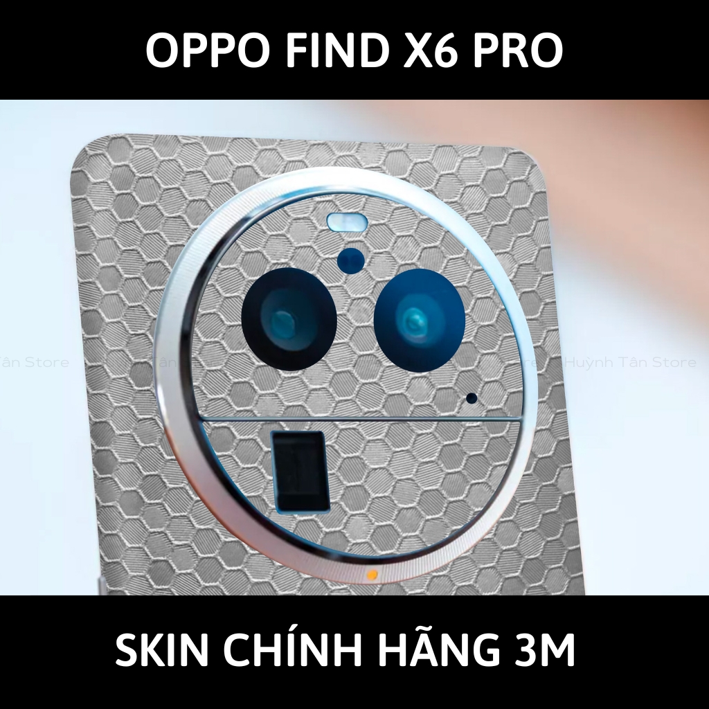 Dán skin điện thoại Oppo Find X6 Pro full body và camera nhập khẩu chính hãng USA phụ kiện điện thoại huỳnh tân store - Oracle Honeycomb Silver - Warp Skin Collection