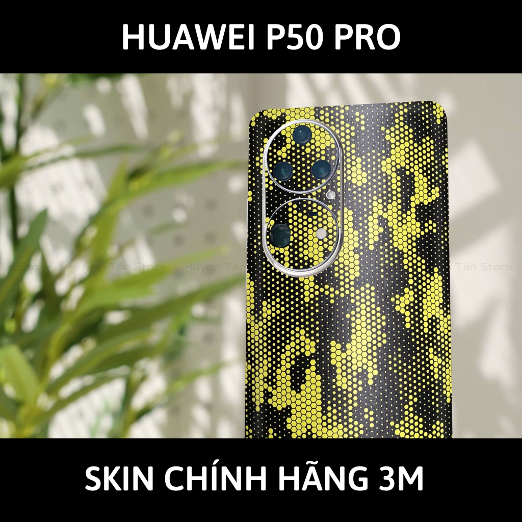 Dán skin điện thoại Huawei P50 Pro full body và camera nhập khẩu chính hãng USA phụ kiện điện thoại huỳnh tân store - Mamba Yellow - Warp Skin Collection