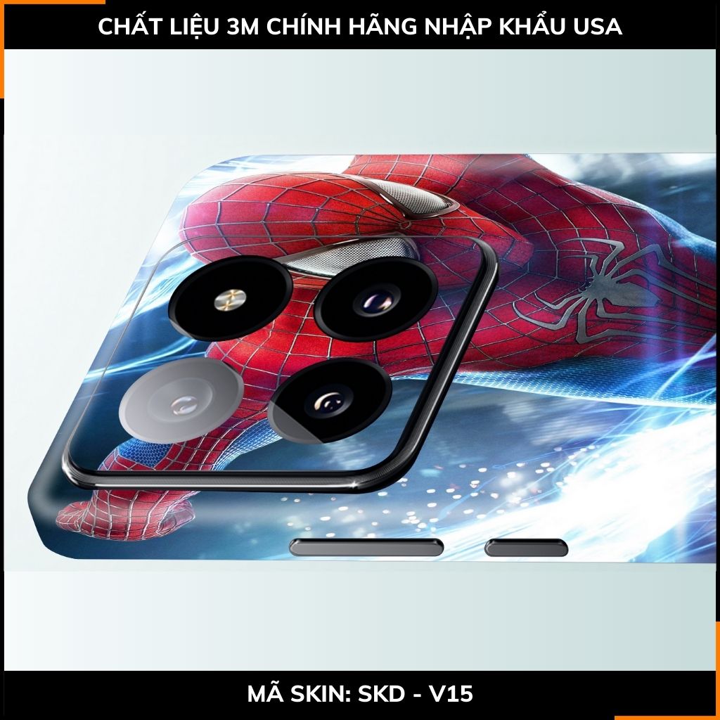 Dán skin điện thoại Xiaomi Mi 14 , Mi 14 Pro full body và camera nhập khẩu chính hãng USA in hình  SPIDER MAN - SKD V15 phụ kiện điện thoại huỳnh tân store