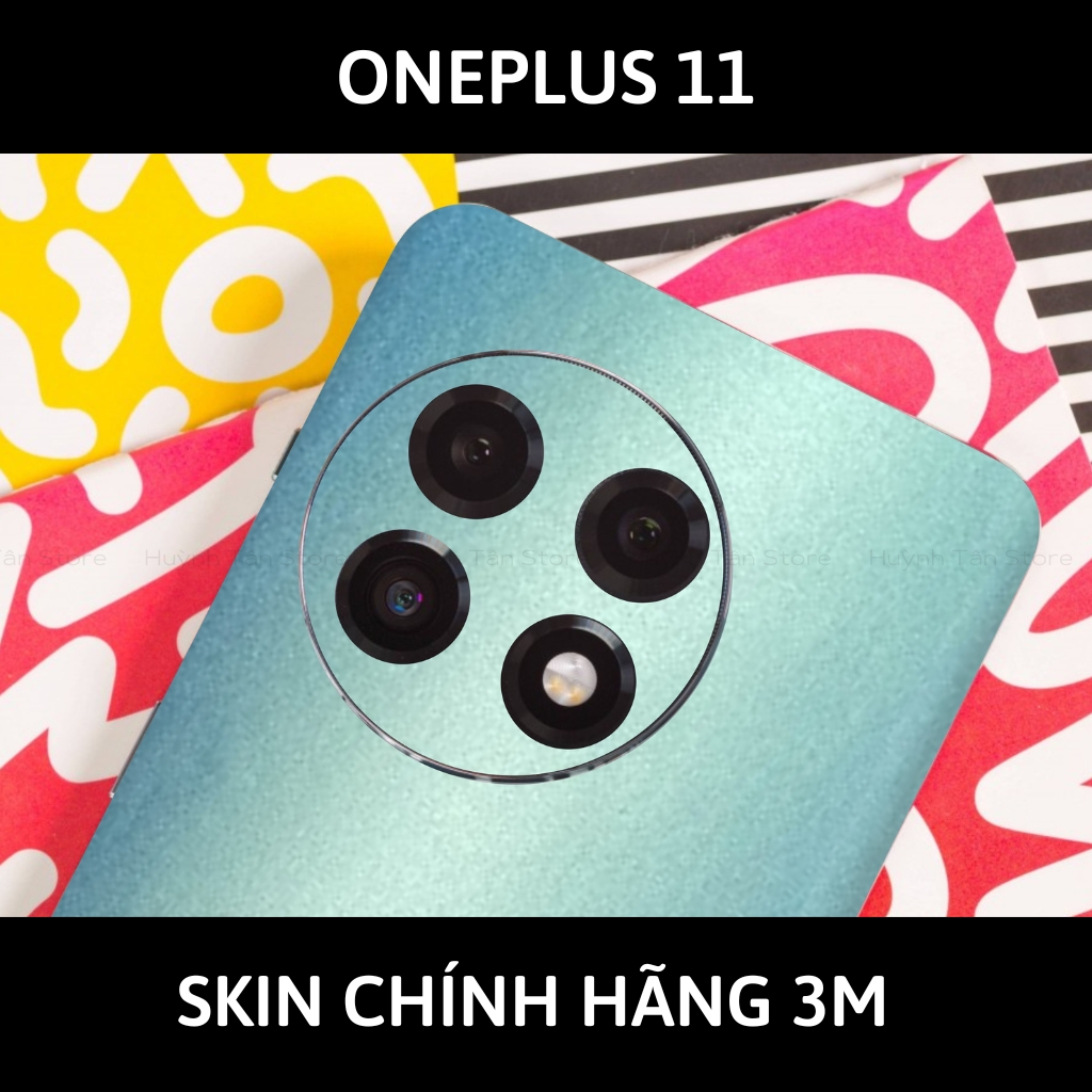 Skin 3m Oneplus 11 full body và camera nhập khẩu chính hãng USA phụ kiện điện thoại huỳnh tân store - Oracle Blue Yellow - Warp Skin Collection