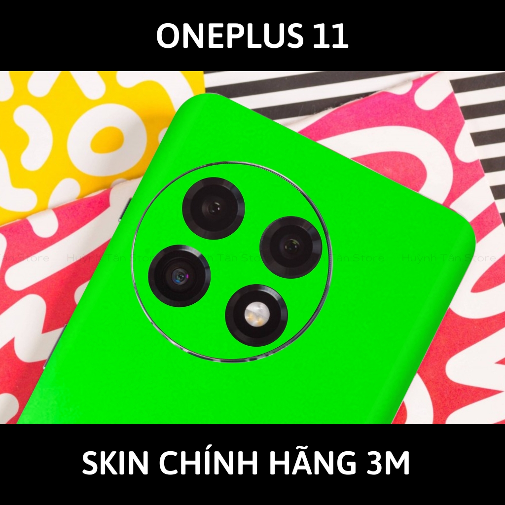 Skin 3m Oneplus 11 full body và camera nhập khẩu chính hãng USA phụ kiện điện thoại huỳnh tân store - Green Neo - Warp Skin Collection