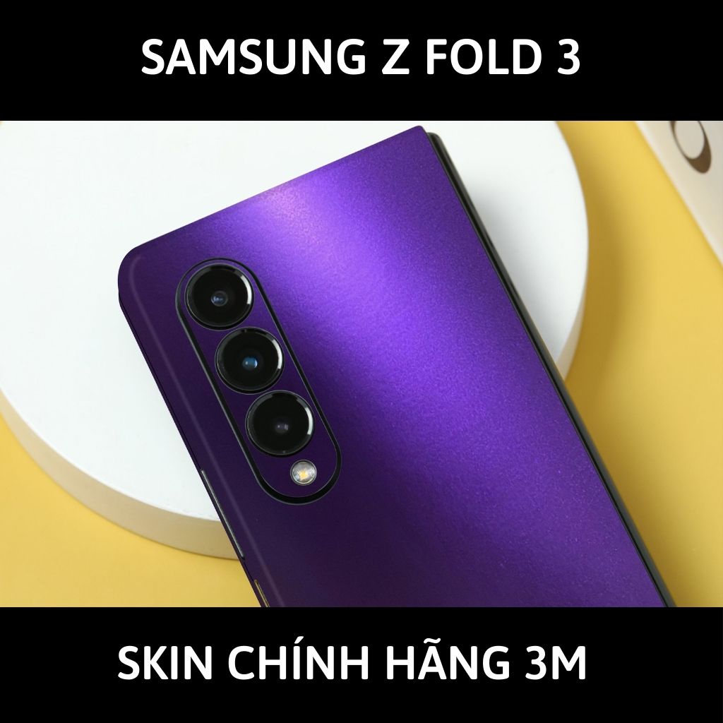 Skin 3m samsung galaxy Z Fold 4, Z Fold 3, Z Fold 2 full body và camera nhập khẩu chính hãng USA phụ kiện điện thoại huỳnh tân store - Oracal Deep Pupper- Warp Skin Collection