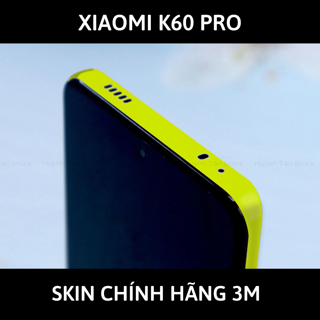 Skin 3m K60, K60 Pro full body và camera nhập khẩu chính hãng USA phụ kiện điện thoại huỳnh tân store - Yellow Neo - Warp Skin Collection