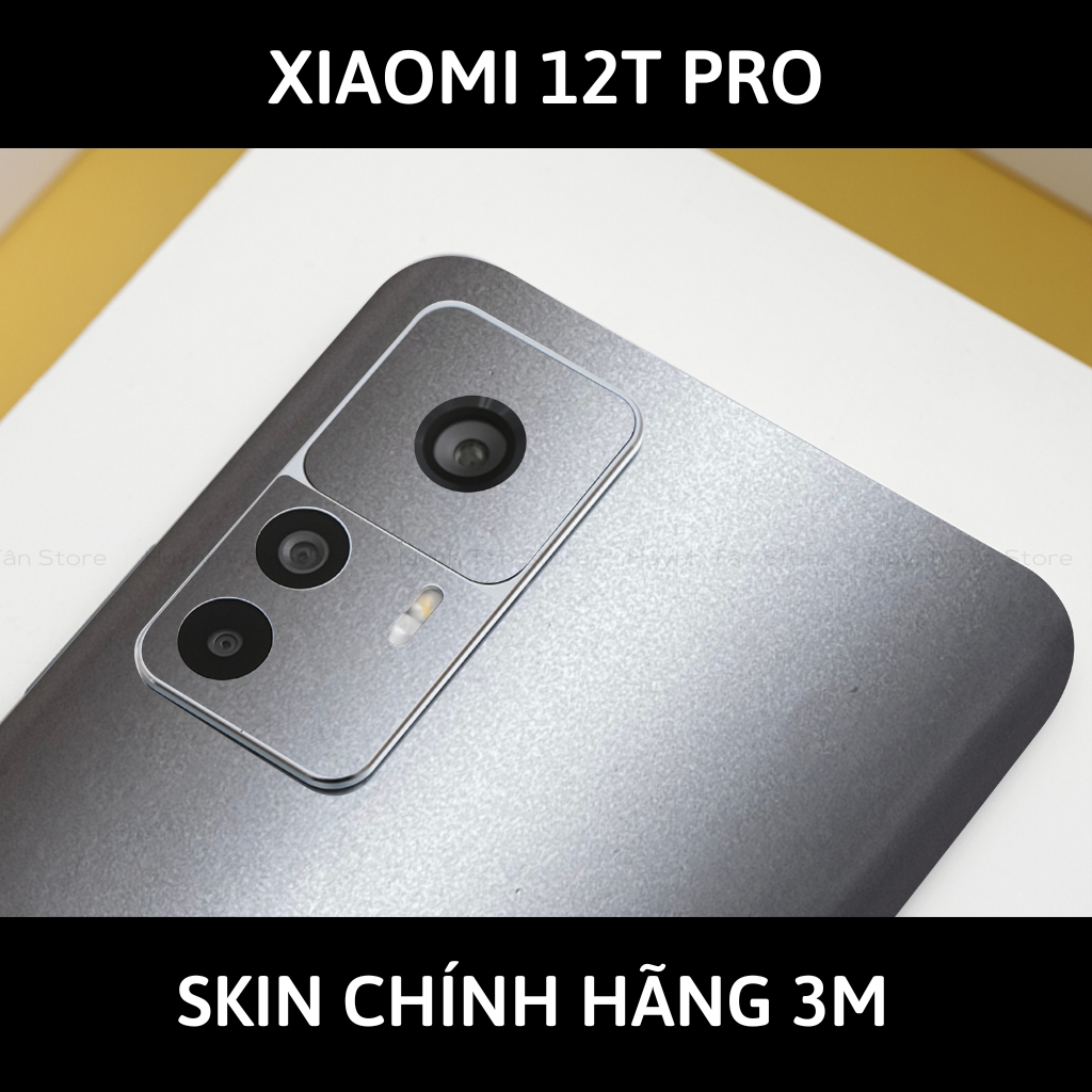 Skin 3m Mi 12T, Mi 12T Pro, K50 Ultra full body và camera nhập khẩu chính hãng USA phụ kiện điện thoại huỳnh tân store - Alumium White - Warp Skin Collection
