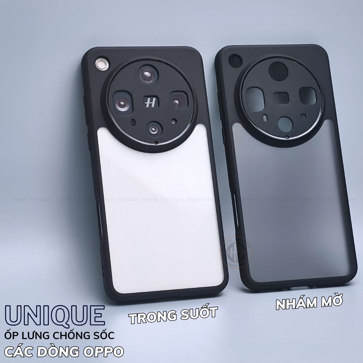 Ốp lưng oppo find x8 ultra x8 pro x8s plus x7 ultra chống sốc chống vân tay UNIQUE bảo vệ camera phụ kiện huỳnh tân store