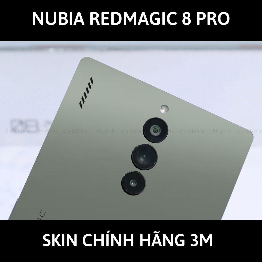 Skin 3m Nubia Redmagic 8 Pro, 8 Pro Plus full body và camera nhập khẩu chính hãng USA phụ kiện điện thoại huỳnh tân store - Battelship Grey - Warp Skin Collection