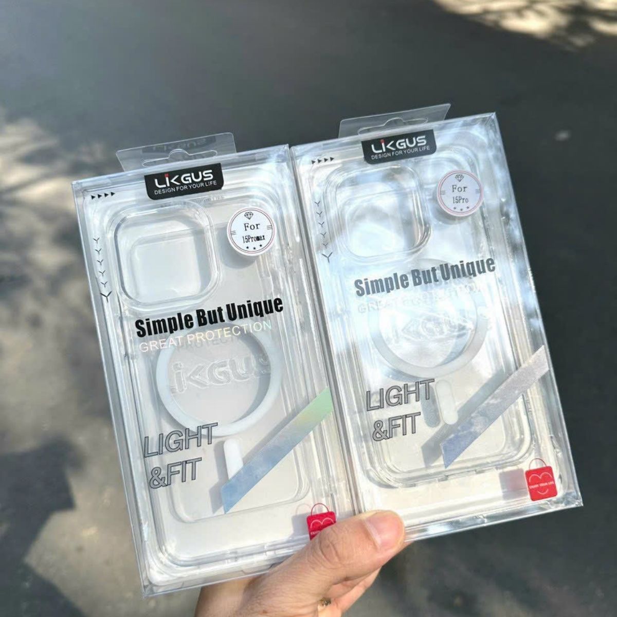 Ốp lưng IPhone 14 15 16 Pro Max Trong Suốt LIKGUS hỗ trợ sạc không dây chống sốc chống ố vàng