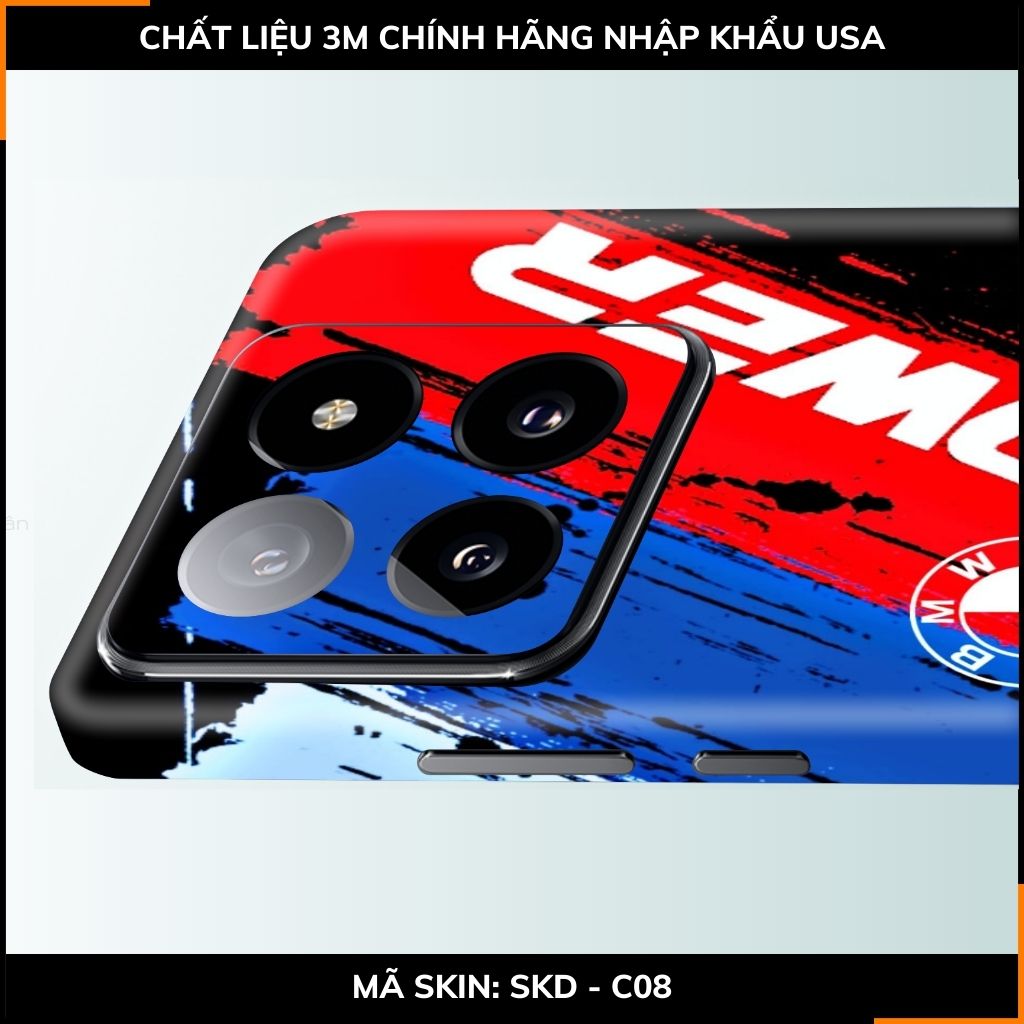 Dán skin điện thoại Xiaomi Mi 14 , Mi 14 Pro full body và camera nhập khẩu chính hãng USA in hình Motobiker - SKD C08 phụ kiện điện thoại huỳnh tân store