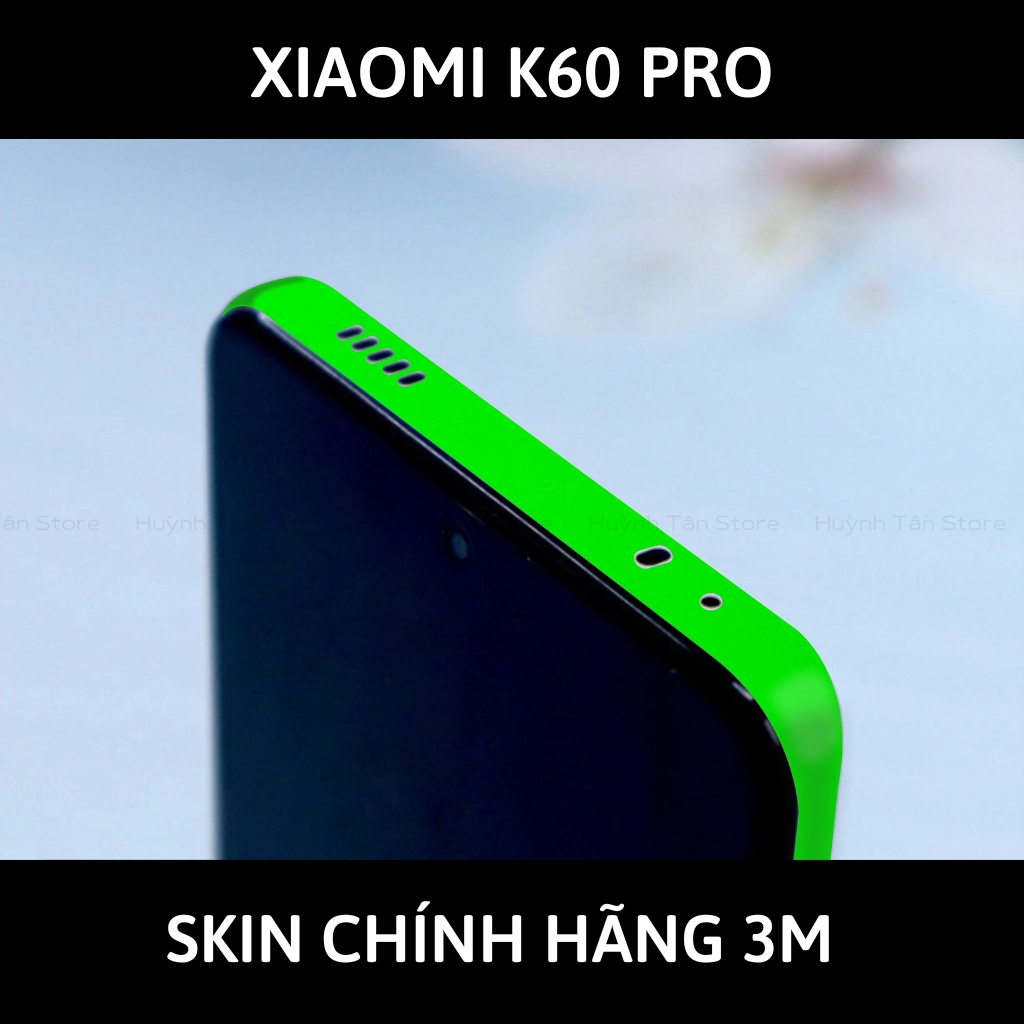 Skin 3m K60, K60 Pro full body và camera nhập khẩu chính hãng USA phụ kiện điện thoại huỳnh tân store - Green Neo - Warp Skin Collection