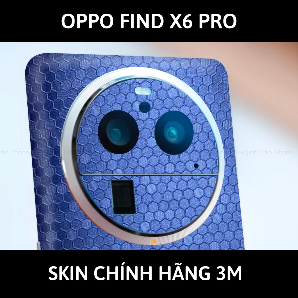 Dán skin điện thoại Oppo Find X6 Pro full body và camera nhập khẩu chính hãng USA phụ kiện điện thoại huỳnh tân store - Oracle Honeycomb Blue - Warp Skin Collection