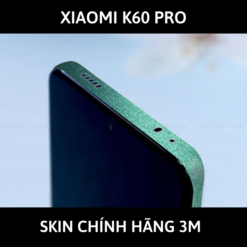 Skin 3m K60, K60 Pro full body và camera nhập khẩu chính hãng USA phụ kiện điện thoại huỳnh tân store - Matte Green - Warp Skin Collection