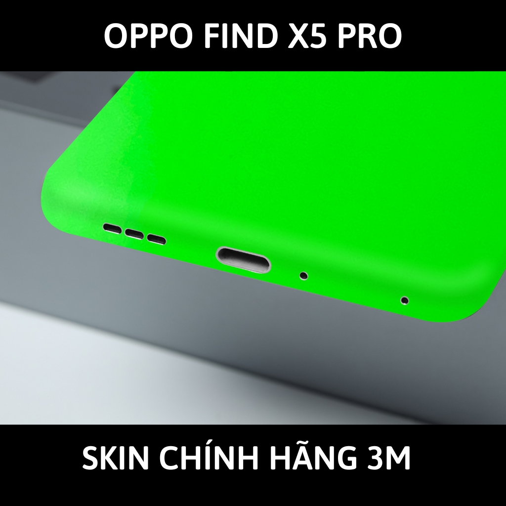 Dán skin điện thoại Oppo Find X5 Pro full body và camera nhập khẩu chính hãng USA phụ kiện điện thoại huỳnh tân store - Green Neo - Warp Skin Collection