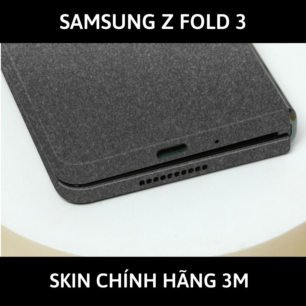 Skin 3m samsung galaxy Z Fold 4, Z Fold 3, Z Fold 2 full body và camera nhập khẩu chính hãng USA phụ kiện điện thoại huỳnh tân store - Dark Grey - Warp Skin Collection
