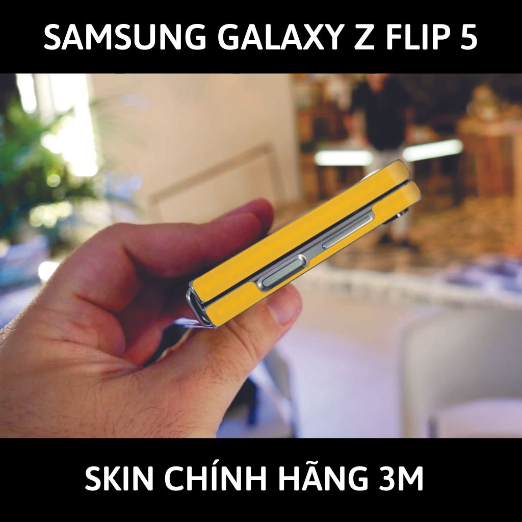 dán skin 3m samsung galaxy z flip 5 full body, camera phụ kiện điện thoại huỳnh tân store - Mustard Yellow