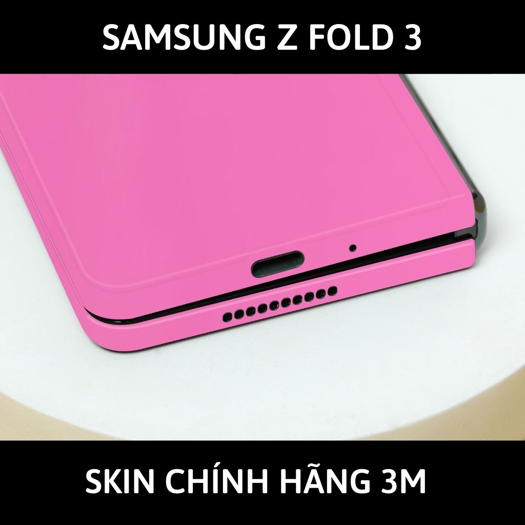 Skin 3m samsung galaxy Z Fold 4, Z Fold 3, Z Fold 2 full body và camera nhập khẩu chính hãng USA phụ kiện điện thoại huỳnh tân store - Oracal Hot Pink - Warp Skin Collection