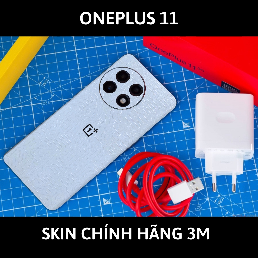 Skin 3m Oneplus 11 full body và camera nhập khẩu chính hãng USA phụ kiện điện thoại huỳnh tân store - Electronic White 2022 - Warp Skin Collection