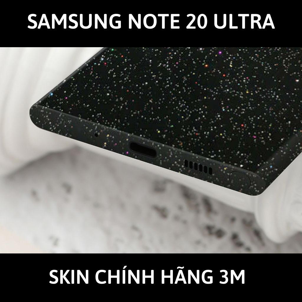 Skin 3m samsung galaxy note 20, note 20 ultra full body và camera nhập khẩu chính hãng USA phụ kiện điện thoại huỳnh tân store - Galaxy Black - Warp Skin Collection