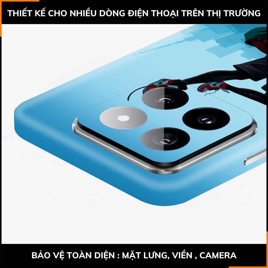 Dán skin điện thoại Xiaomi Mi 14 , Mi 14 Pro full body và camera nhập khẩu chính hãng USA in hình  SPIDER MAN - SKD V17 phụ kiện điện thoại huỳnh tân store