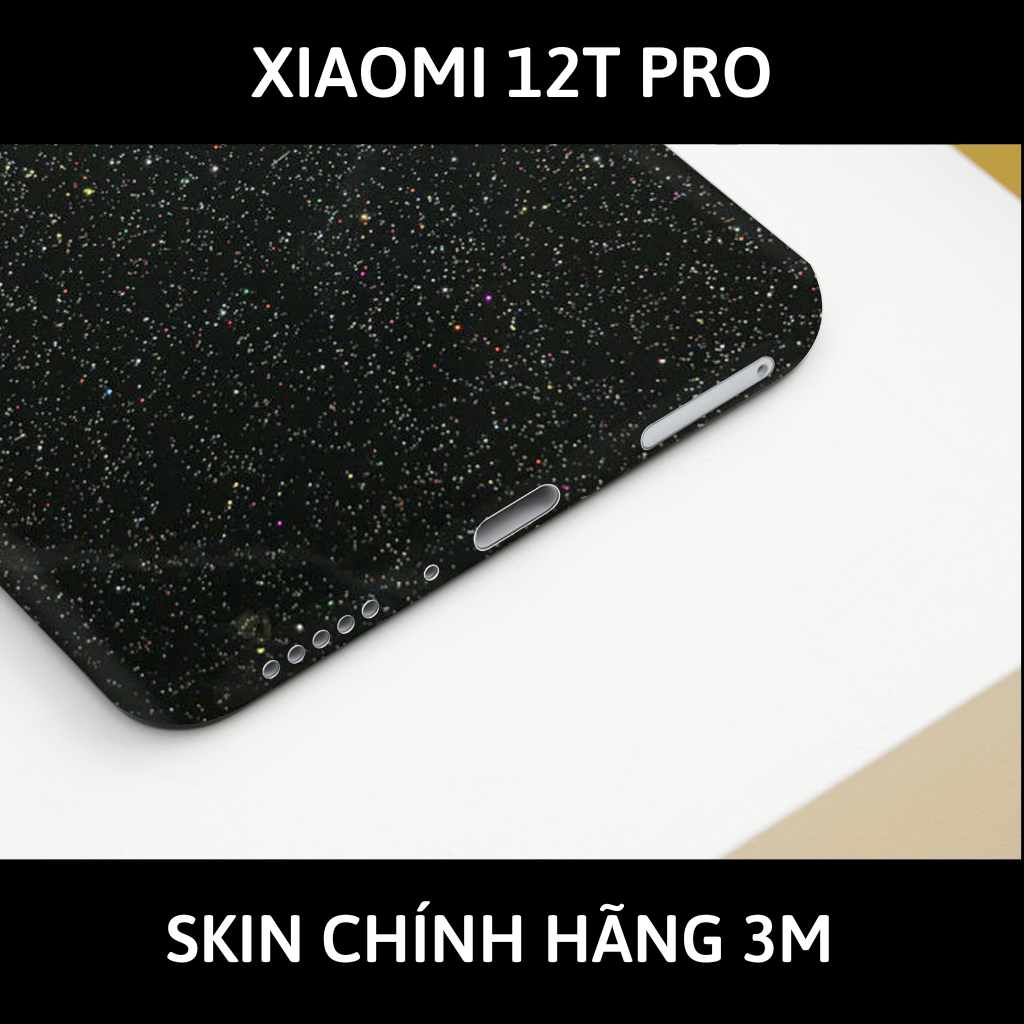Skin 3m Mi 12T, Mi 12T Pro, K50 Ultra full body và camera nhập khẩu chính hãng USA phụ kiện điện thoại huỳnh tân store - Galaxy Black - Warp Skin Collection