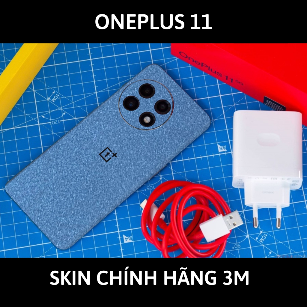 Skin 3m Oneplus 11 full body và camera nhập khẩu chính hãng USA phụ kiện điện thoại huỳnh tân store - Oracle Dove Blue Metallic- Warp Skin Collection