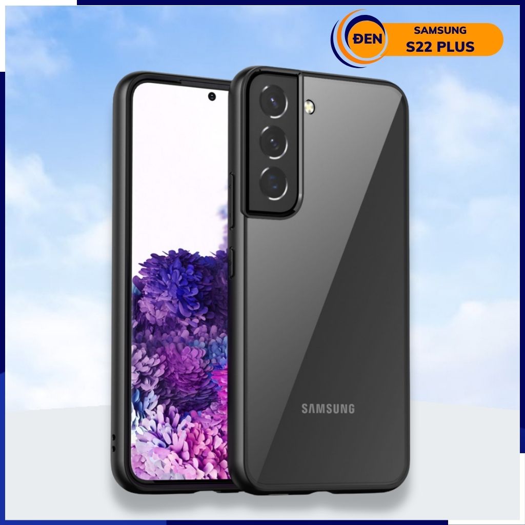 Ốp lưng s22 plus clear color ver 1 viền màu mặt lưng trong suốt không ố vàng bảo vệ camera phụ kiện huỳnh tân store
