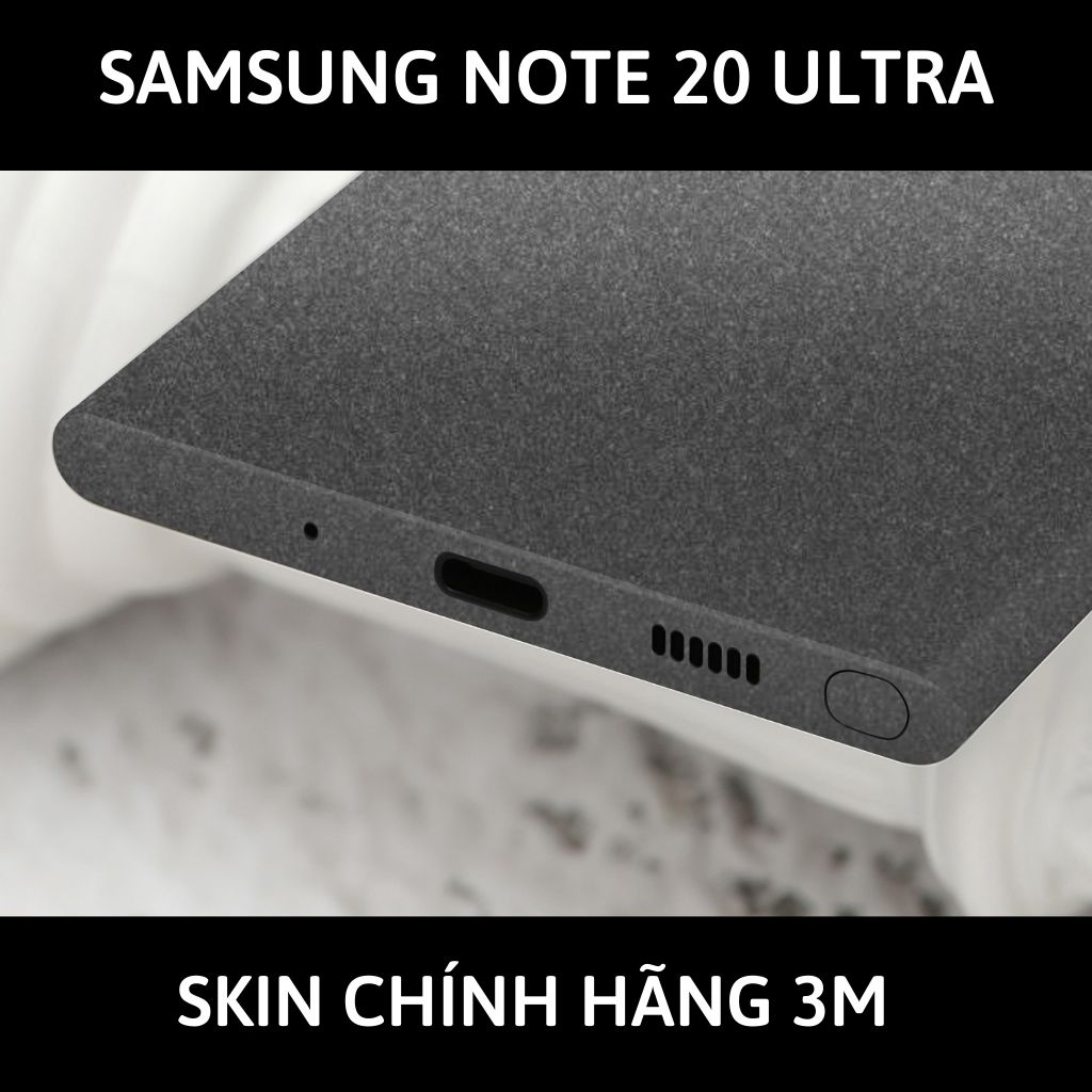 Skin 3m samsung galaxy note 20, note 20 ultra full body và camera nhập khẩu chính hãng USA phụ kiện điện thoại huỳnh tân store - Oracal Dark Grey - Warp Skin Collection