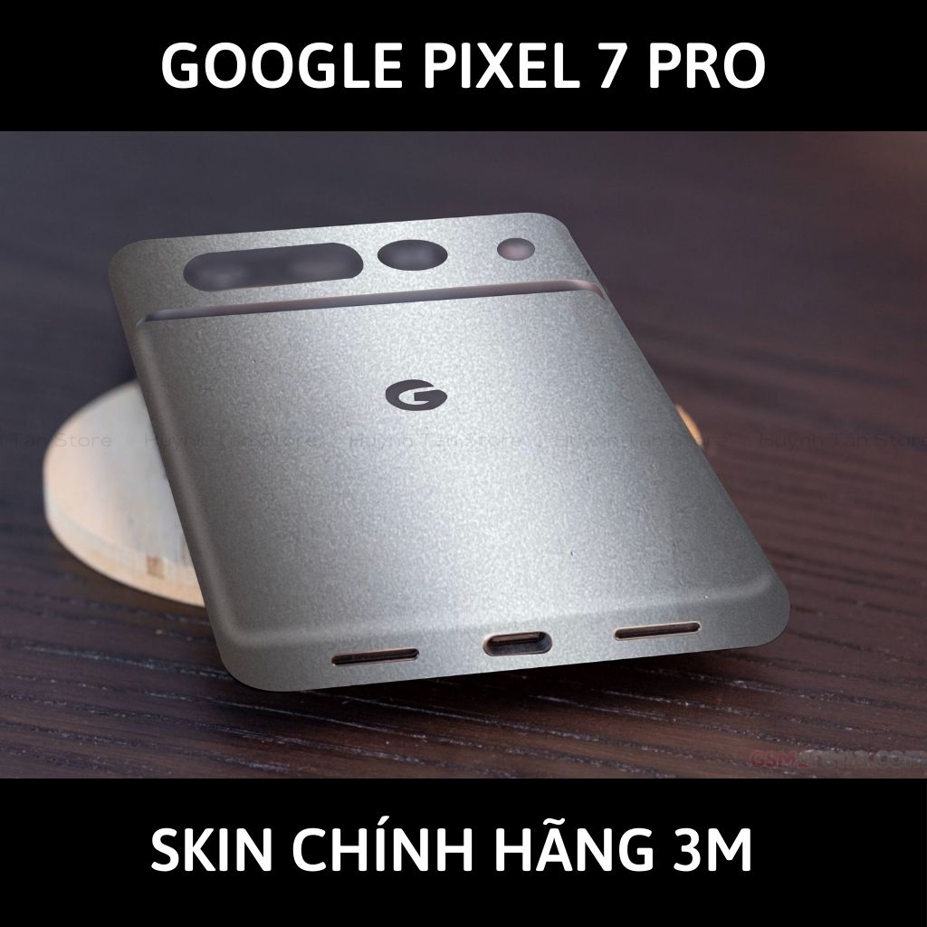 Skin 3m Google Pixel 7 Pro, Pixel 7, Pixel 7A full body và camera nhập khẩu chính hãng USA phụ kiện điện thoại huỳnh tân store - Alumium White - Warp Skin Collection