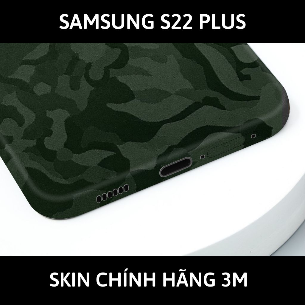 Skin 3m samsung galaxy S22 ultra , S22 plus, S22 full body và camera nhập khẩu chính hãng USA phụ kiện điện thoại huỳnh tân store - Camo Green - Warp Skin Collection