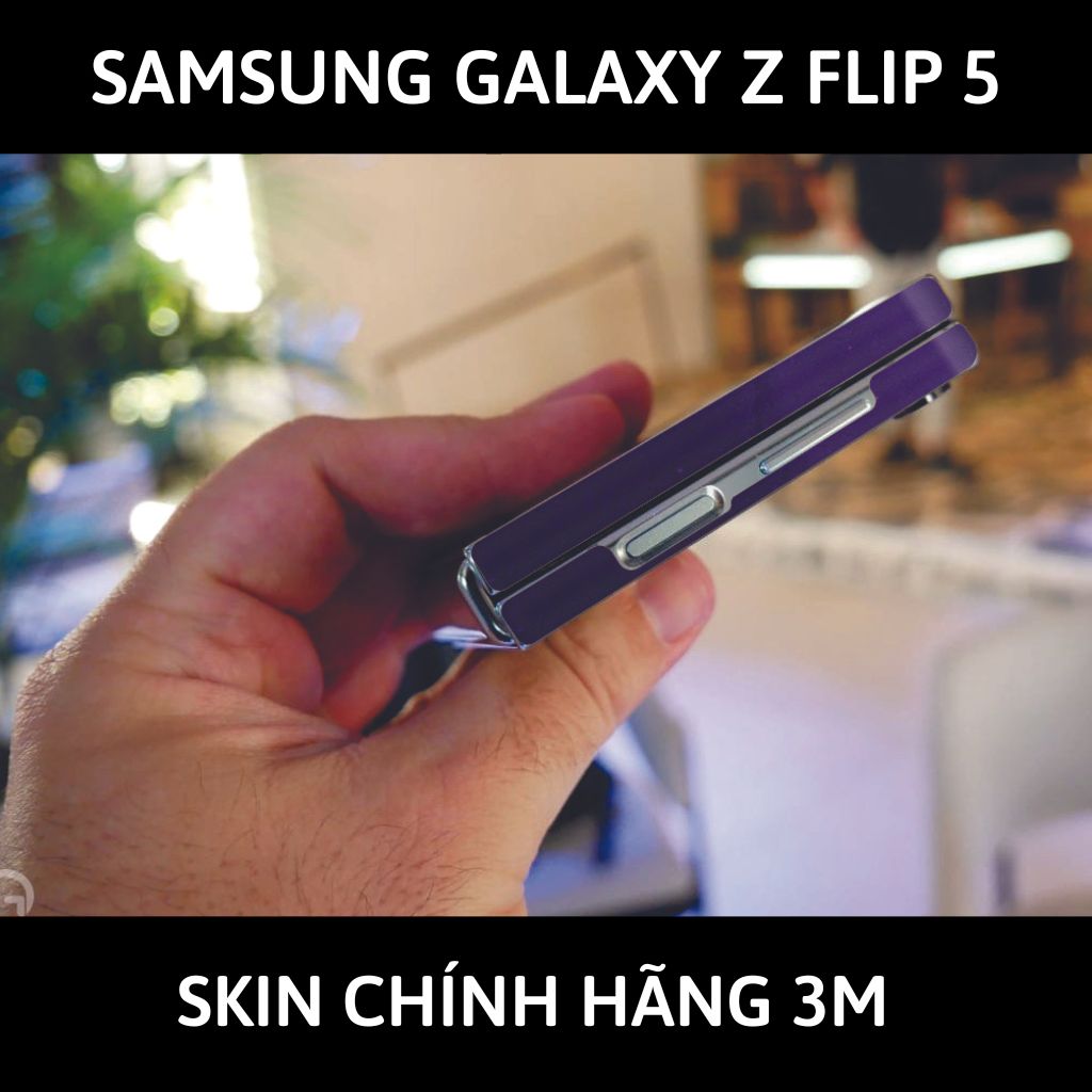 dán skin 3m samsung galaxy z flip 5 full body, camera phụ kiện điện thoại huỳnh tân store - Violet Purple