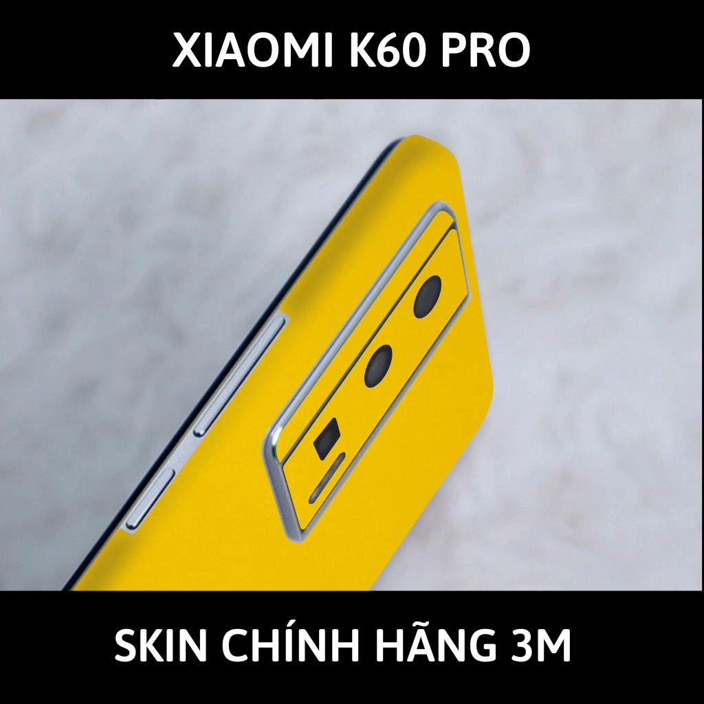 Skin 3m K60, K60 Pro full body và camera nhập khẩu chính hãng USA phụ kiện điện thoại huỳnh tân store - Yellow Gloss - Warp Skin Collection