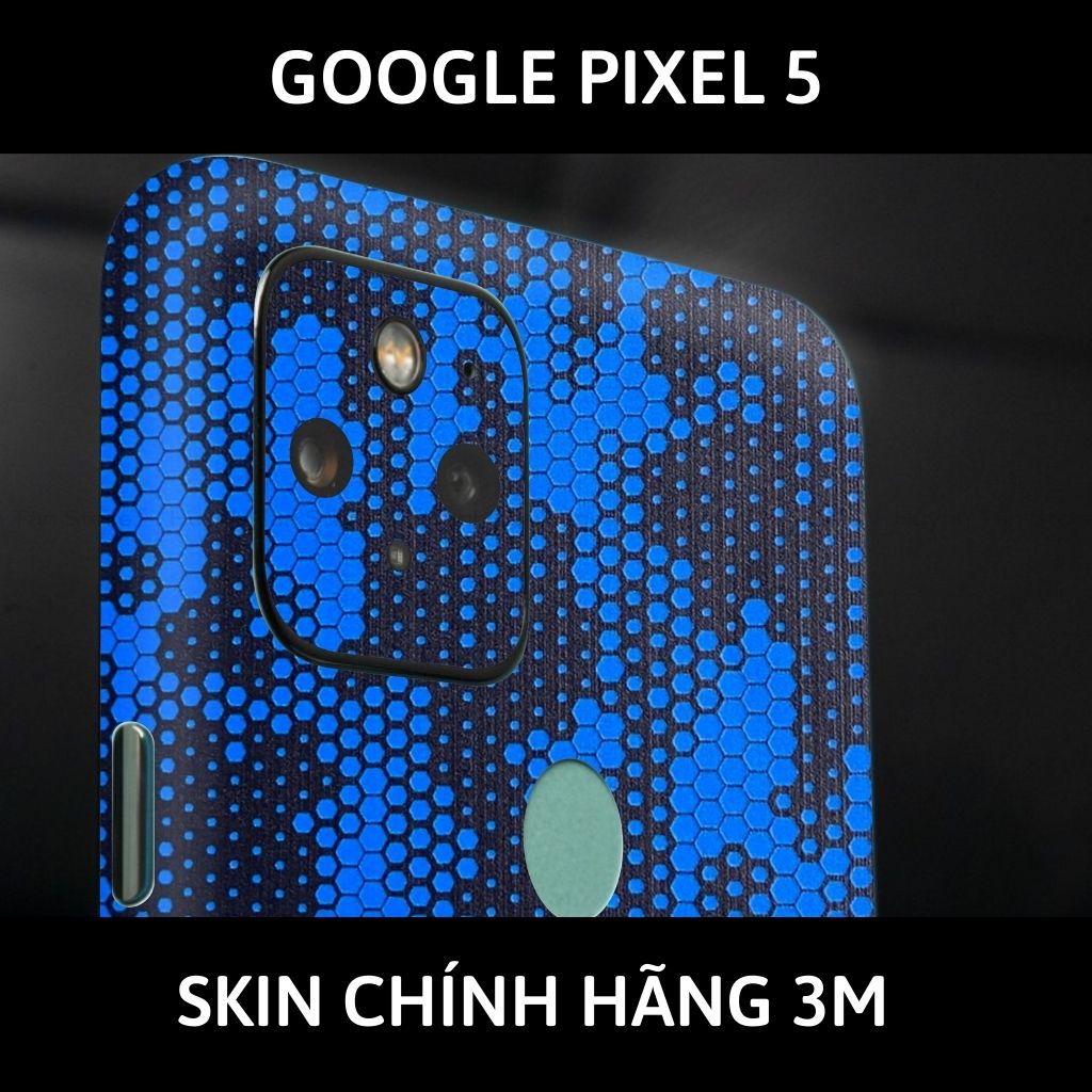 Skin 3m Google Pixel 5, Pixel 5A, Pixel 4A, Pixel 4A 5G full body và camera nhập khẩu chính hãng USA phụ kiện điện thoại huỳnh tân store - Mamba Blue - Warp Skin Collection