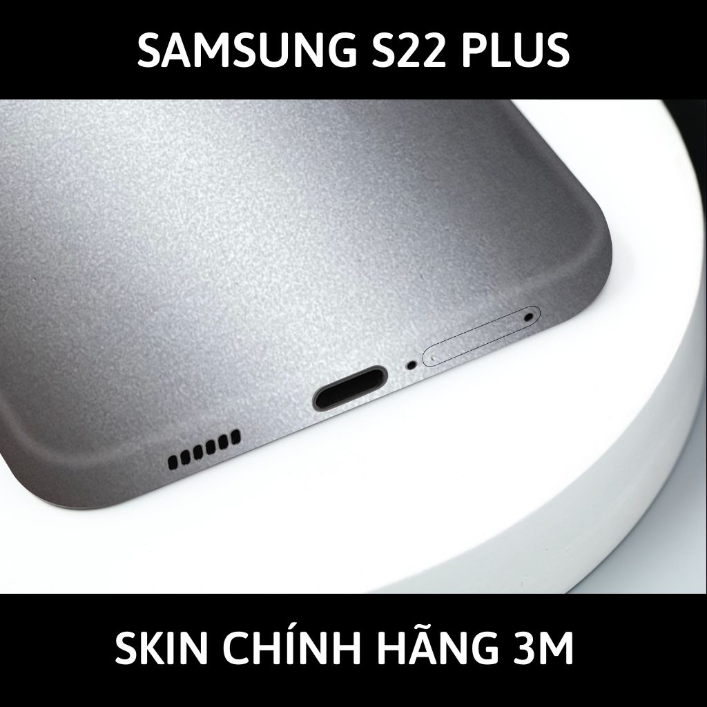 Skin 3m samsung galaxy S22 ultra , S22 plus, S22 full body và camera nhập khẩu chính hãng USA phụ kiện điện thoại huỳnh tân store - Alumium White - Warp Skin Collection