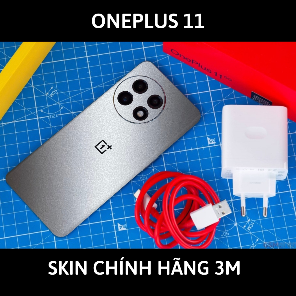 Skin 3m Oneplus 11 full body và camera nhập khẩu chính hãng USA phụ kiện điện thoại huỳnh tân store - Aluminum White - Warp Skin Collection