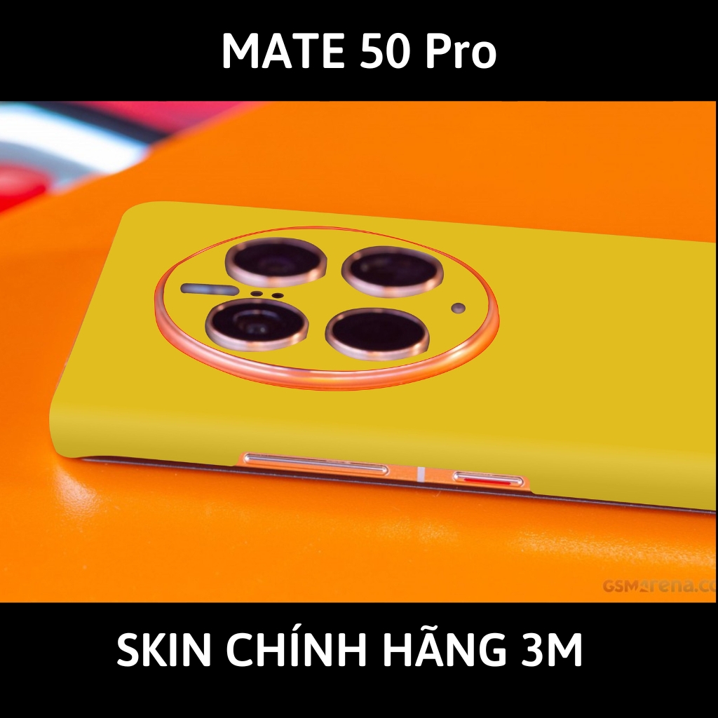 Dán skin điện thoại Huawei Mate 50 Pro full body và camera nhập khẩu chính hãng USA phụ kiện điện thoại huỳnh tân store - Gloss Yellow - Warp Skin Collection
