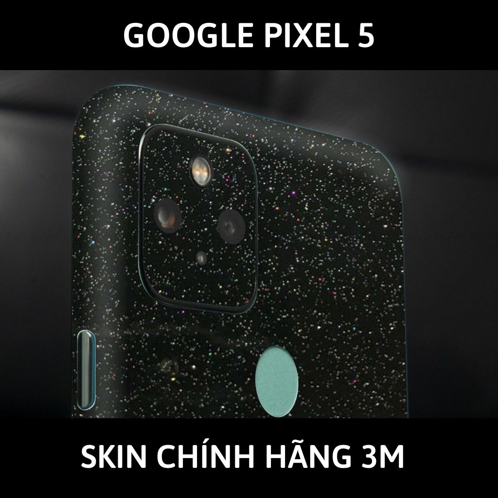 Skin 3m Google Pixel 5, Pixel 5A, Pixel 4A, Pixel 4A 5G full body và camera nhập khẩu chính hãng USA phụ kiện điện thoại huỳnh tân store - Galaxy Black - Warp Skin Collection