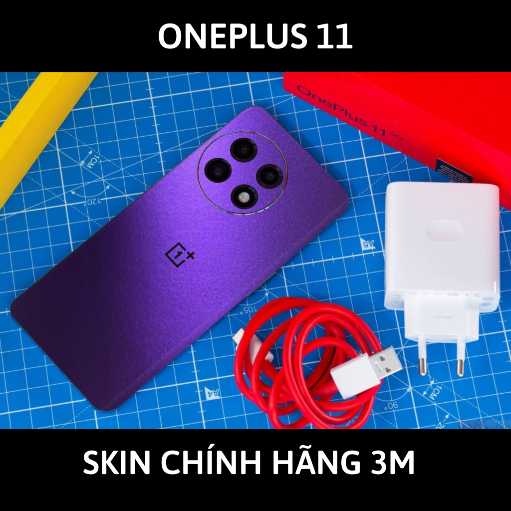 Skin 3m Oneplus 11 full body và camera nhập khẩu chính hãng USA phụ kiện điện thoại huỳnh tân store - Oracle Deep Purple - Warp Skin Collection