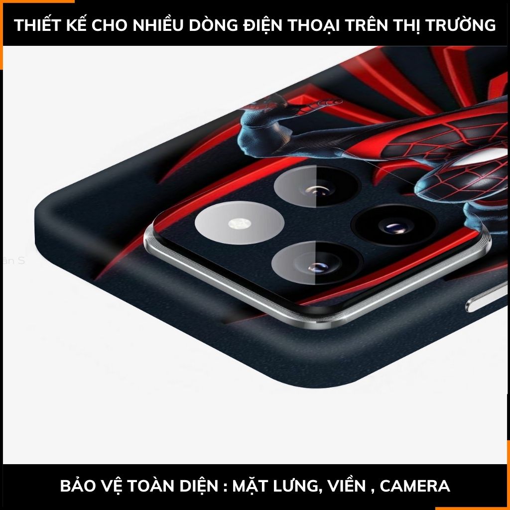 Dán skin điện thoại Xiaomi Mi 14 , Mi 14 Pro full body và camera nhập khẩu chính hãng USA in hình SPIDER MAN - SKD V12 phụ kiện điện thoại huỳnh tân store