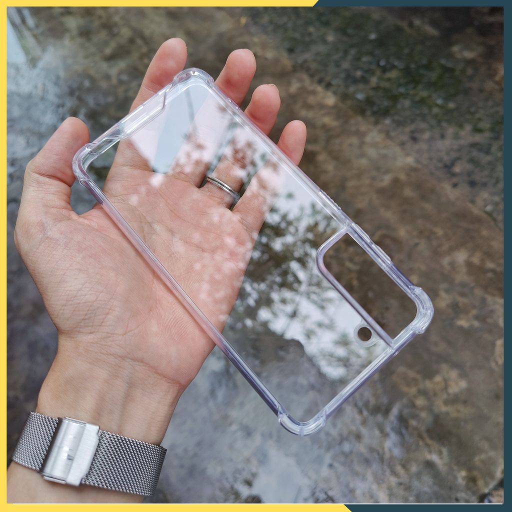 Ốp lưng chống sốc samsung s22 clear color ver 3 trong suốt không ố vàng bảo vệ camera phụ kiện huỳnh tân store
