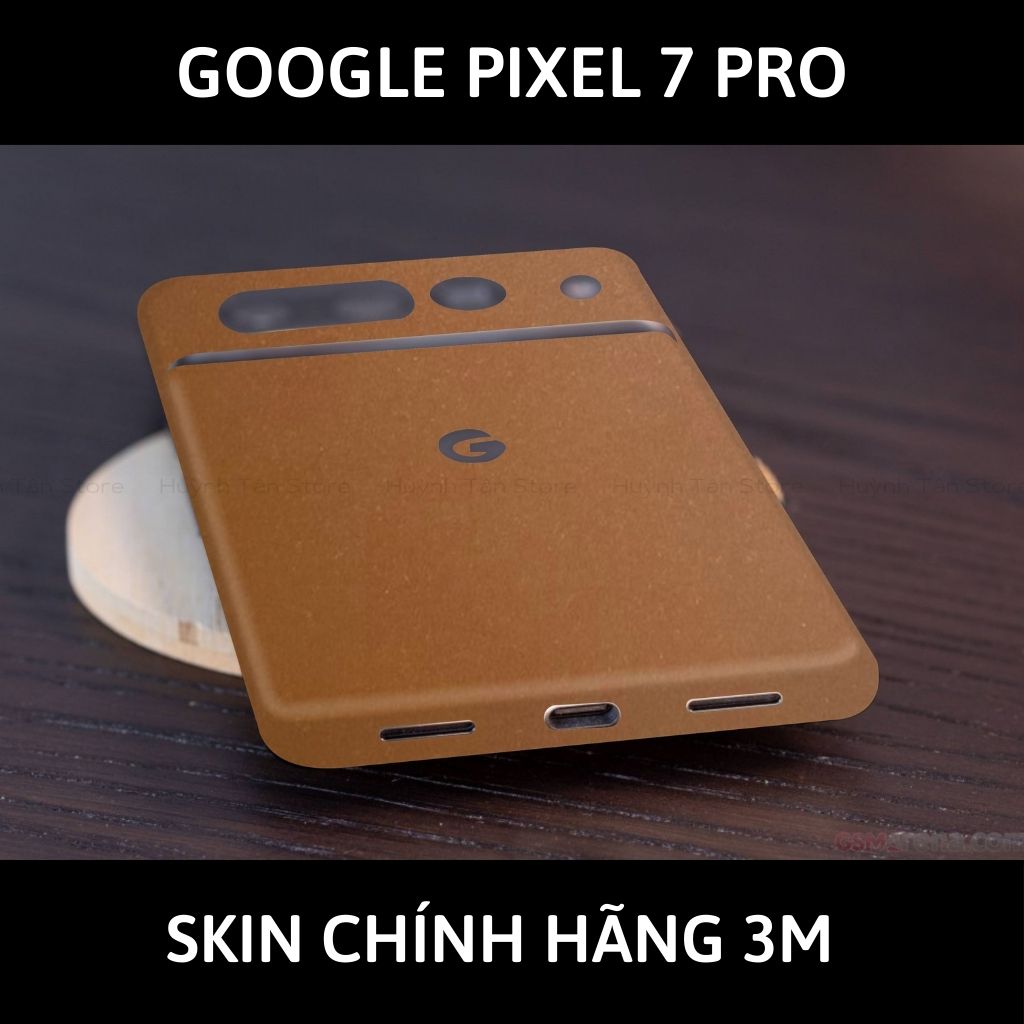 Skin 3m Google Pixel 7 Pro, Pixel 7, Pixel 7A full body và camera nhập khẩu chính hãng USA phụ kiện điện thoại huỳnh tân store - Caramel - Warp Skin Collection