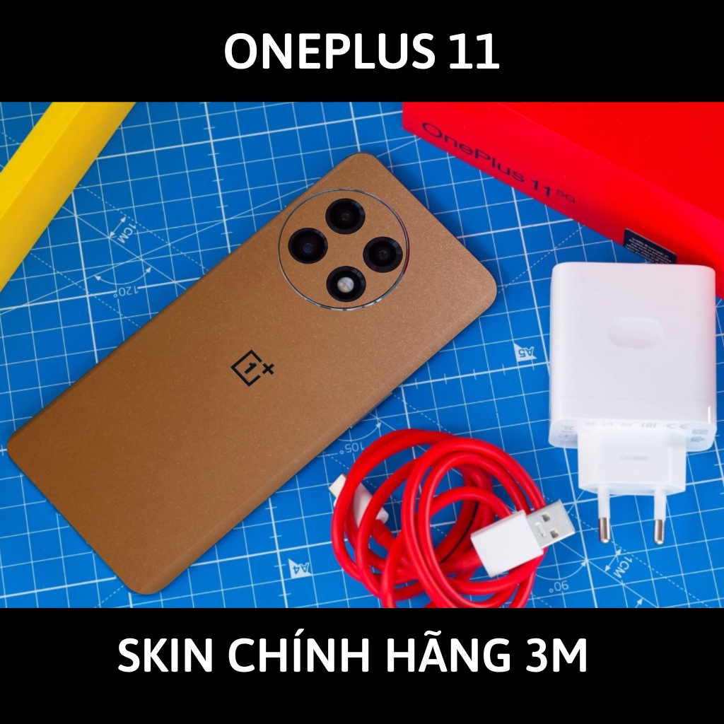 Skin 3m Oneplus 11 full body và camera nhập khẩu chính hãng USA phụ kiện điện thoại huỳnh tân store - Caramel - Warp Skin Collection