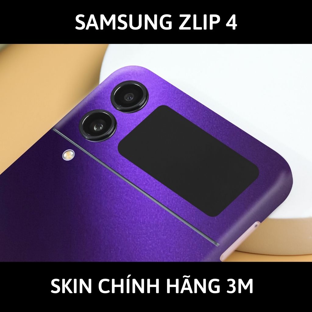 Skin 3m samsung galaxy Z Flip 4, Z Flip 3, Z Flip full body và camera nhập khẩu chính hãng USA phụ kiện điện thoại huỳnh tân store - Oracal Deep Pupper - Warp Skin Collection