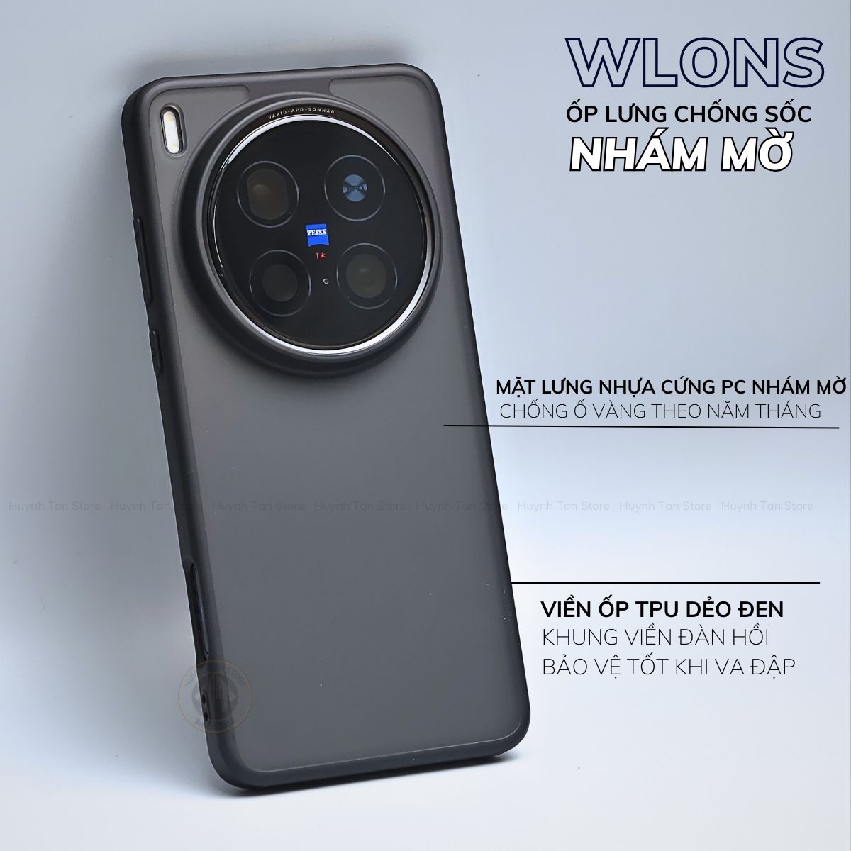 Ốp lưng vivo x200 ultra x200s x200 pro mini x100 pro chống sốc chính hãng WLONS phụ kiện huỳnh tân store