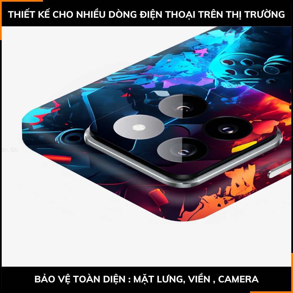 Dán skin điện thoại Xiaomi Mi 14 , Mi 14 Pro full body và camera nhập khẩu chính hãng USA in hình TECHNOLOGIC - SKD T04 phụ kiện điện thoại huỳnh tân store