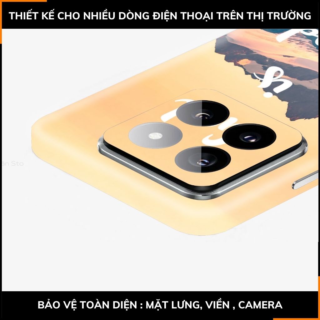 Dán skin điện thoại Xiaomi Mi 14 , Mi 14 Pro full body và camera nhập khẩu chính hãng USA in hình THÀNH NGỮ - SKD K01 phụ kiện điện thoại huỳnh tân store