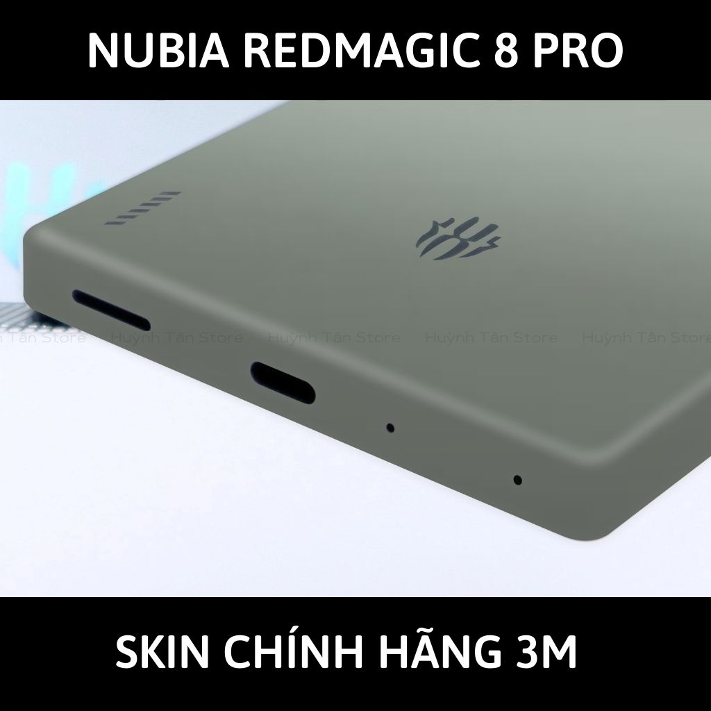 Skin 3m Nubia Redmagic 8 Pro, 8 Pro Plus full body và camera nhập khẩu chính hãng USA phụ kiện điện thoại huỳnh tân store - Battelship Grey - Warp Skin Collection