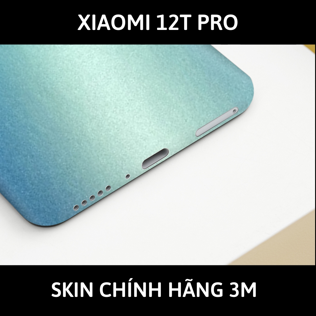 Skin 3m Mi 12T, Mi 12T Pro, K50 Ultra full body và camera nhập khẩu chính hãng USA phụ kiện điện thoại huỳnh tân store - Oracal Blue Yellow - Warp Skin Collection